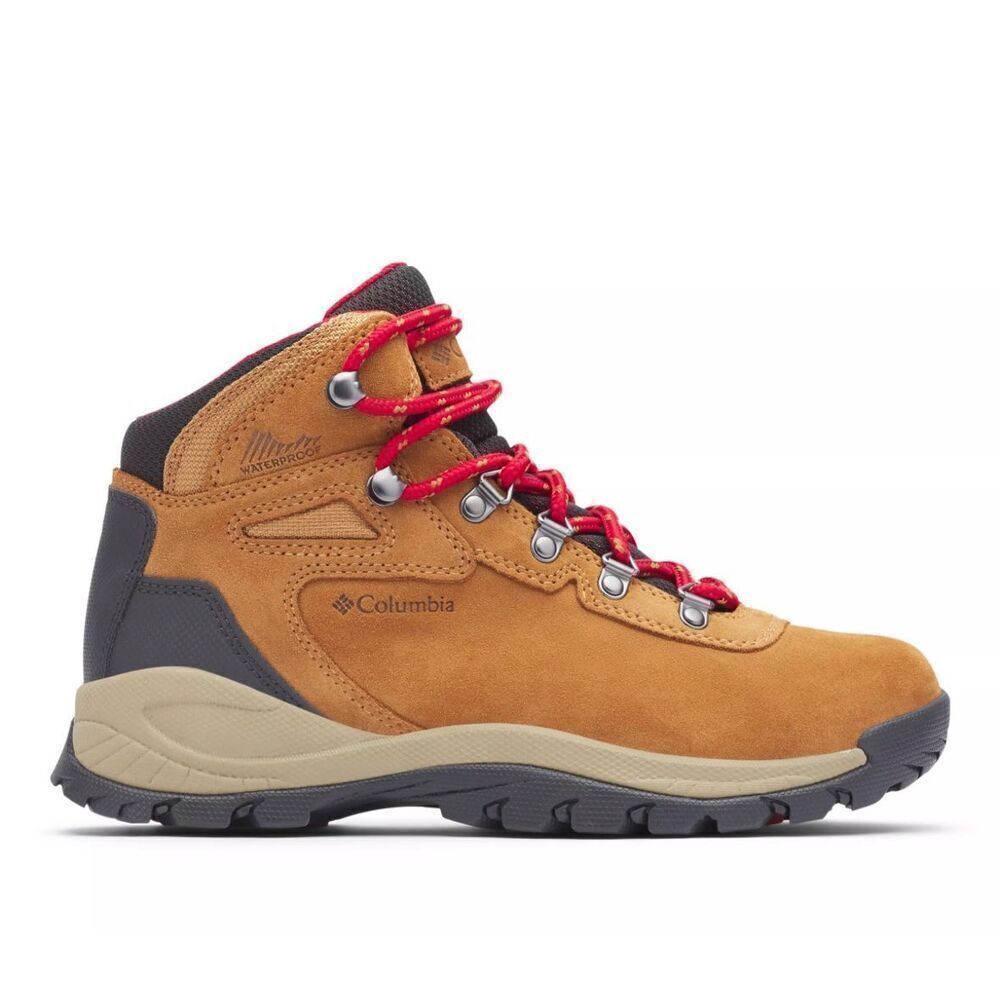 Columbia Newton Ridge Plus Waterproof Hiking Boots, Women’s 9.5 Amped Leather El